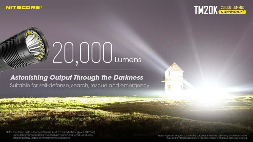 Nitecore TM20K 20 000 Lumens LED Flashlight