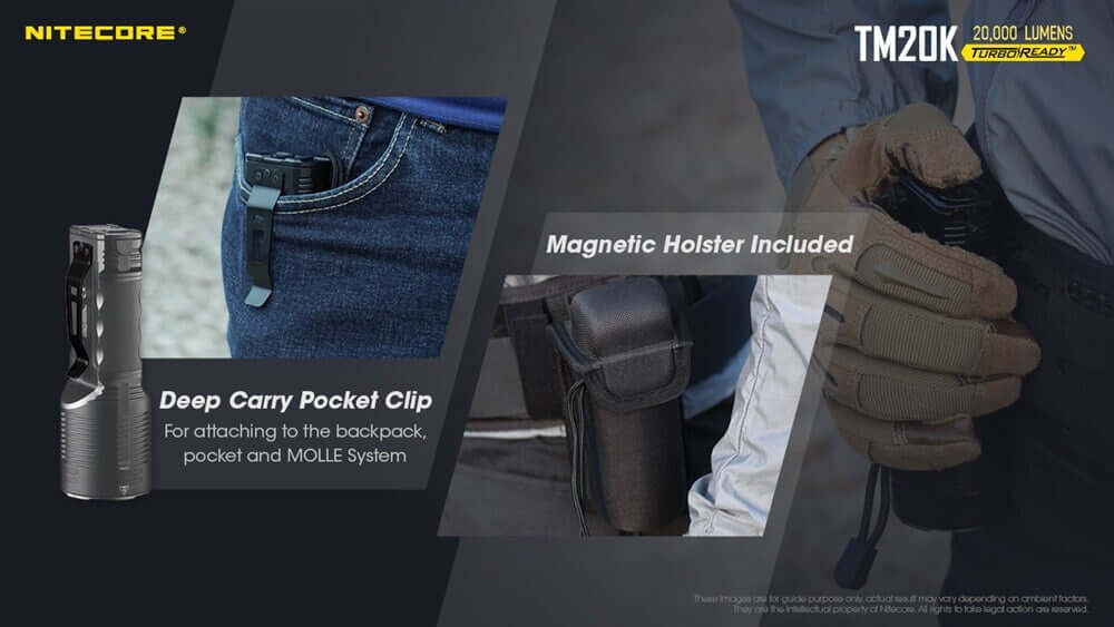 Nitecore TM20K 20 000 Lumens LED Flashlight