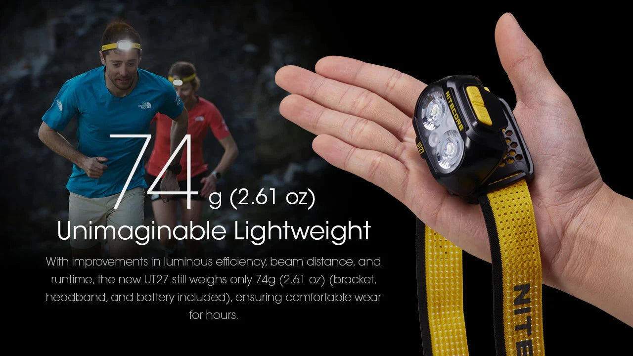 Nitecore UT27 Pro 800 lumen Rechargeable Running Headlamp Headlamp Nitecore