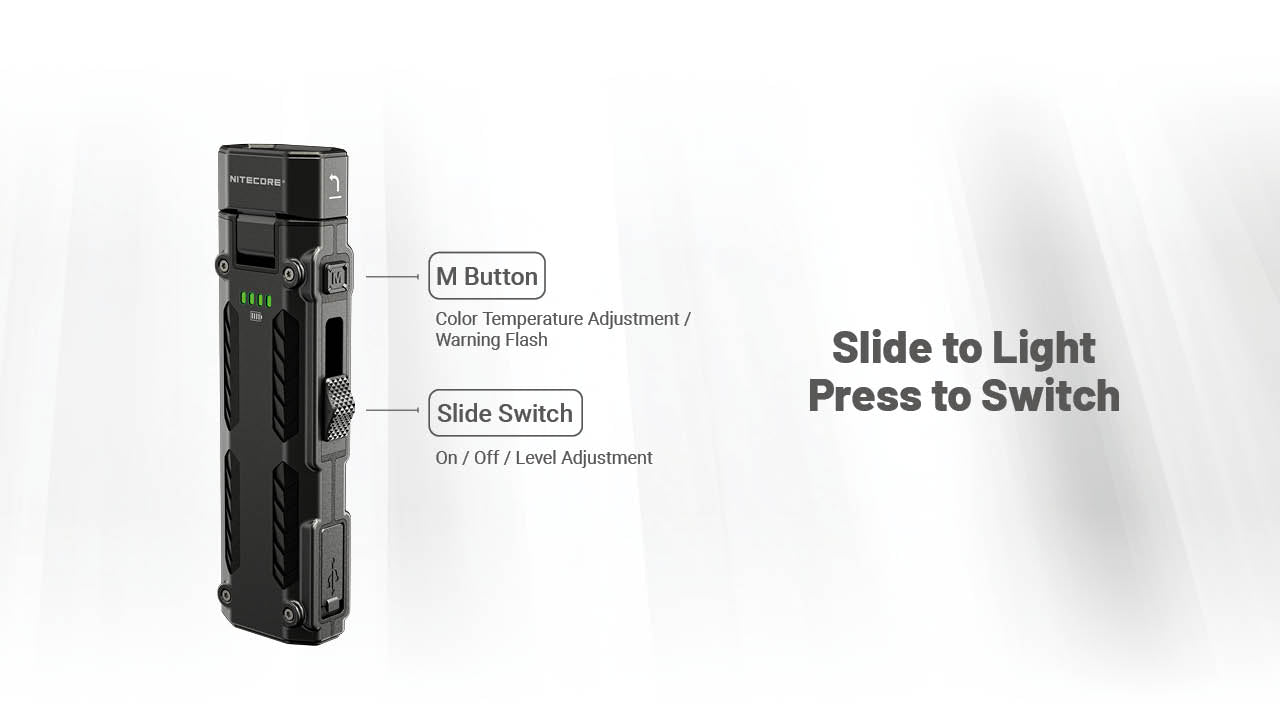 Nitecore EDC09 1600 Lumens Rechargeable EDC Flashlight