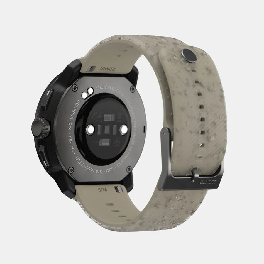 Suunto Race S Sports Watch with GPS tracking, heart rate monitor, and lightweight design for cycling and endurance athletes
