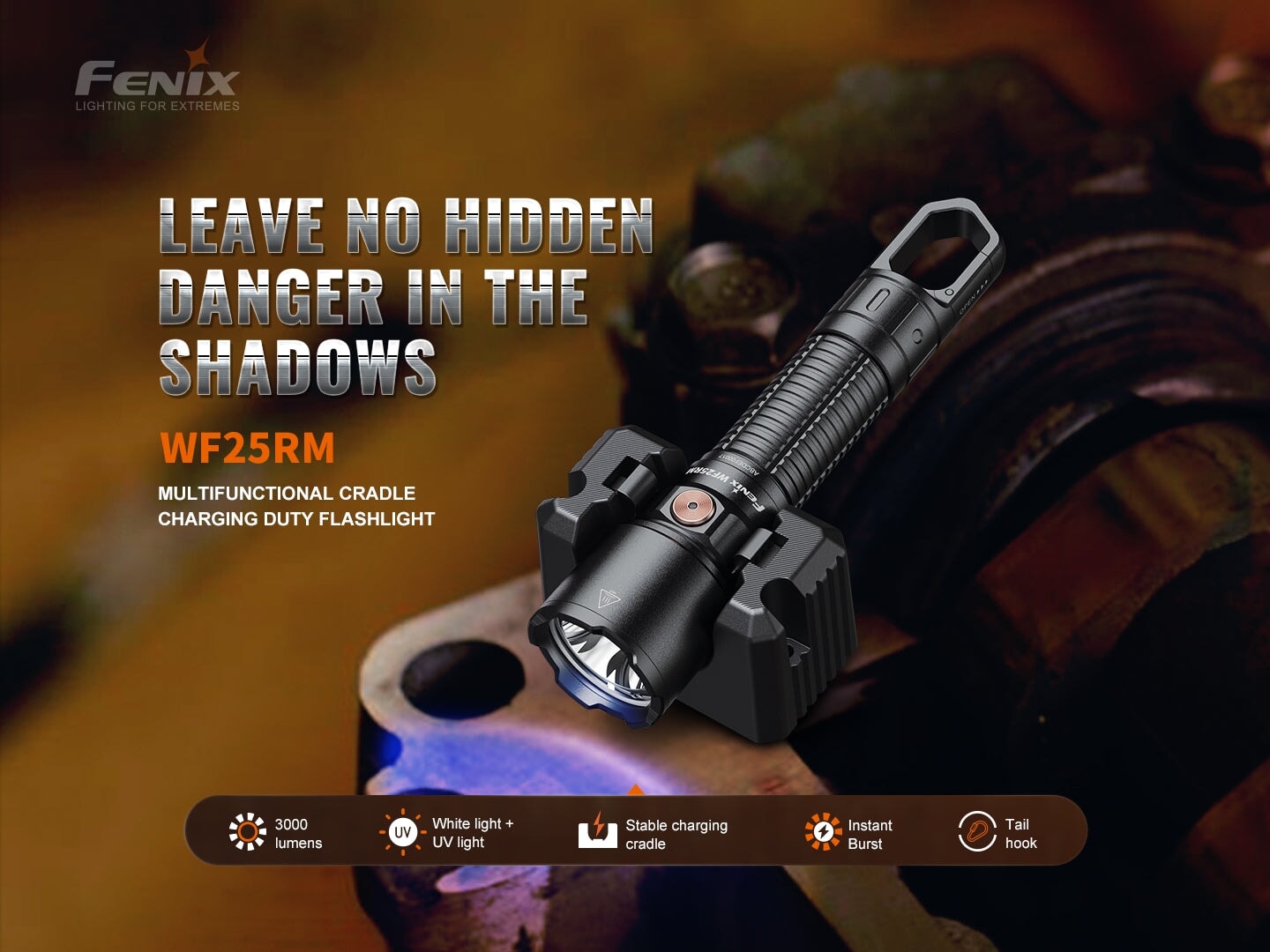 WF25RM MULTIFUNCTIONAL CRADLE CHARGING DUTY FLASHLIGHT Flashlight Fenix