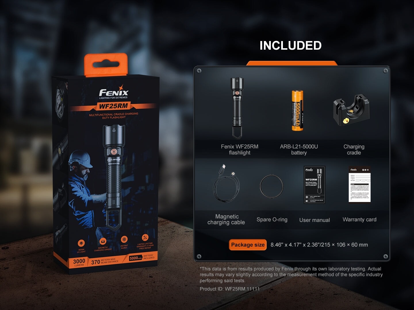 WF25RM MULTIFUNCTIONAL CRADLE CHARGING DUTY FLASHLIGHT Flashlight Fenix
