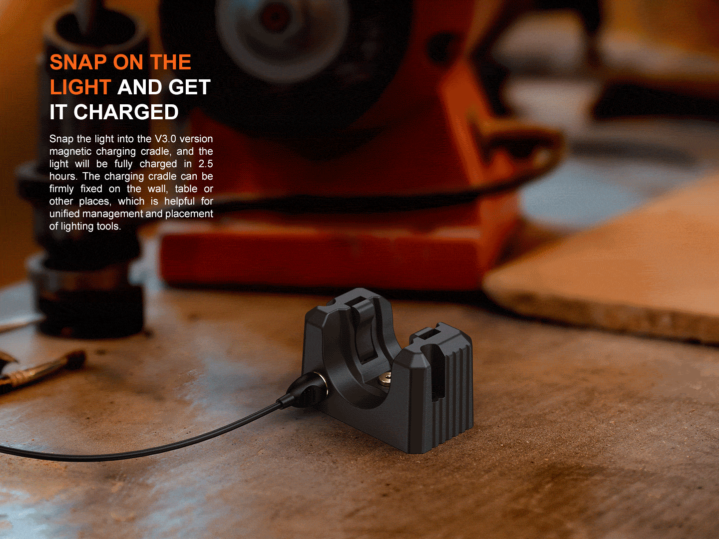 WF25RM MULTIFUNCTIONAL CRADLE CHARGING DUTY FLASHLIGHT Flashlight Fenix