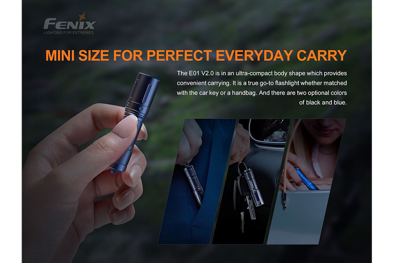 Fenix E01 V2.0 100 Lumens EDC LED Flashlight Flashlight Fenix