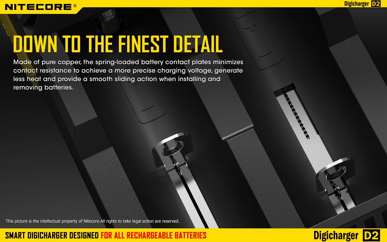 Nitecore D2 Digi Universal Battery Charger Battery Charger Nitecore