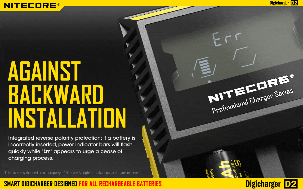 Nitecore D2 Digi Universal Battery Charger Battery Charger Nitecore