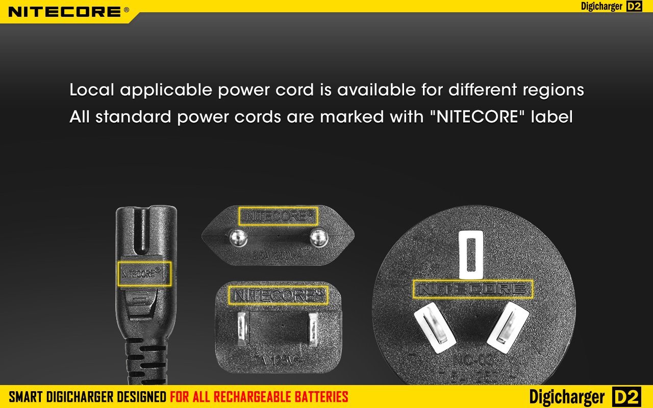 Nitecore D2 Digi Universal Battery Charger Battery Charger Nitecore
