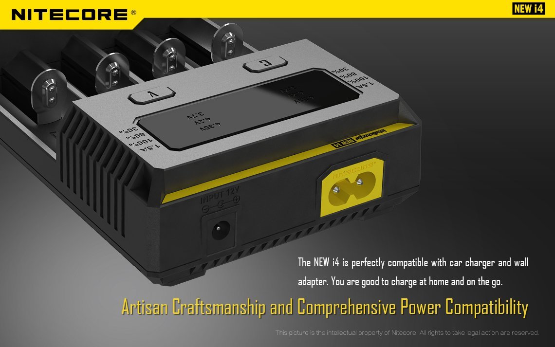 Nitecore New i4 Intellicharger - Universal Charger Battery Charger Nitecore