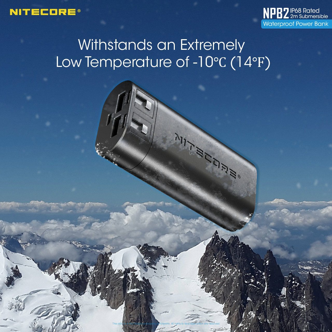 Nitecore NPB2 5000mAh Waterproof Power Bank Battery Charger Nitecore