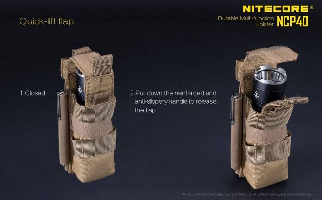 Nitecore NCP40 Holster for Nitecore LED Flashlights Holster Nitecore