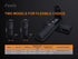 Fenix ALP-10 durable flashlight holster carry case available in small or large size for tactical, outdoor, and everyday use