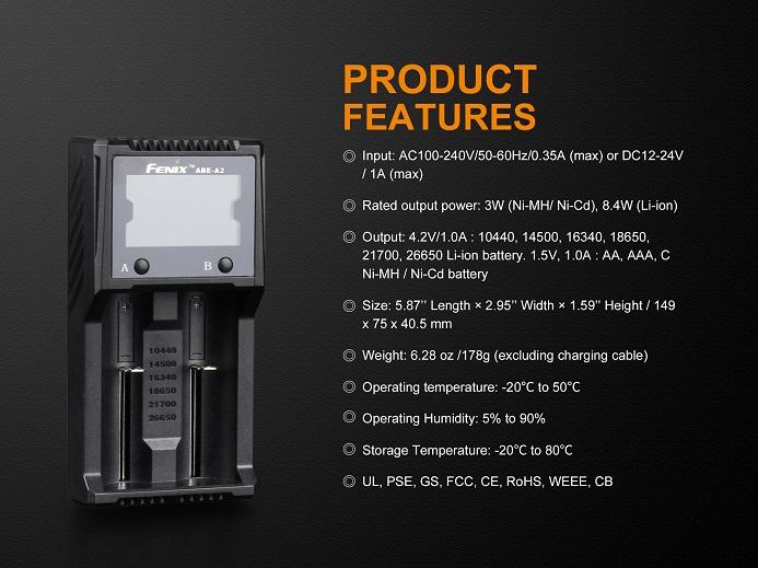 Fenix Are-A2 Smart Battery Charger Battery Charger Fenix