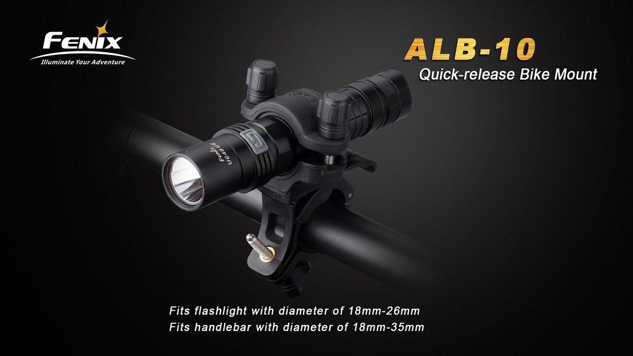 Fenix ALB-10 Quick-Release Bike Mount Flashlight Accessories Fenix