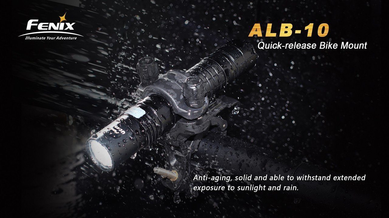 Fenix ALB-10 Quick-Release Bike Mount Flashlight Accessories Fenix
