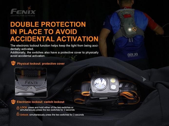 Fenix HP16R high-performance rechargeable LED headlamp with 1300 lumens brightness for camping, hiking, rescue, and outdoor lighting