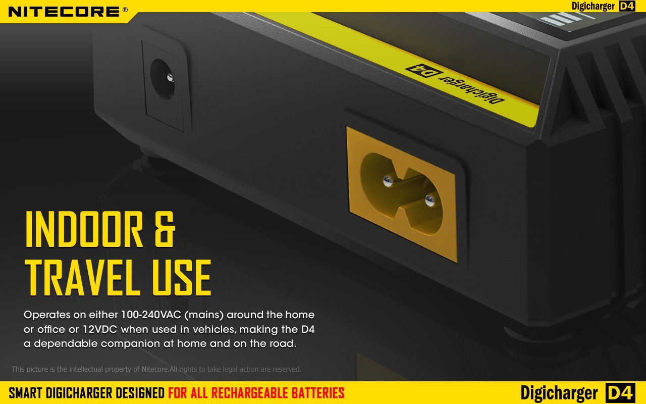 Nitecore D4 Intelligent Universal Charger Battery Charger Nitecore