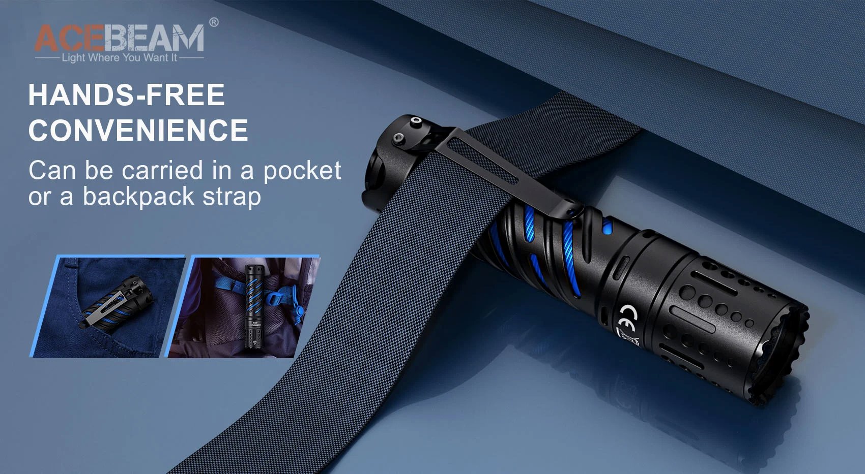 Acebeam E70 Aluminium EDC Flashlight Flashlight Acebeam