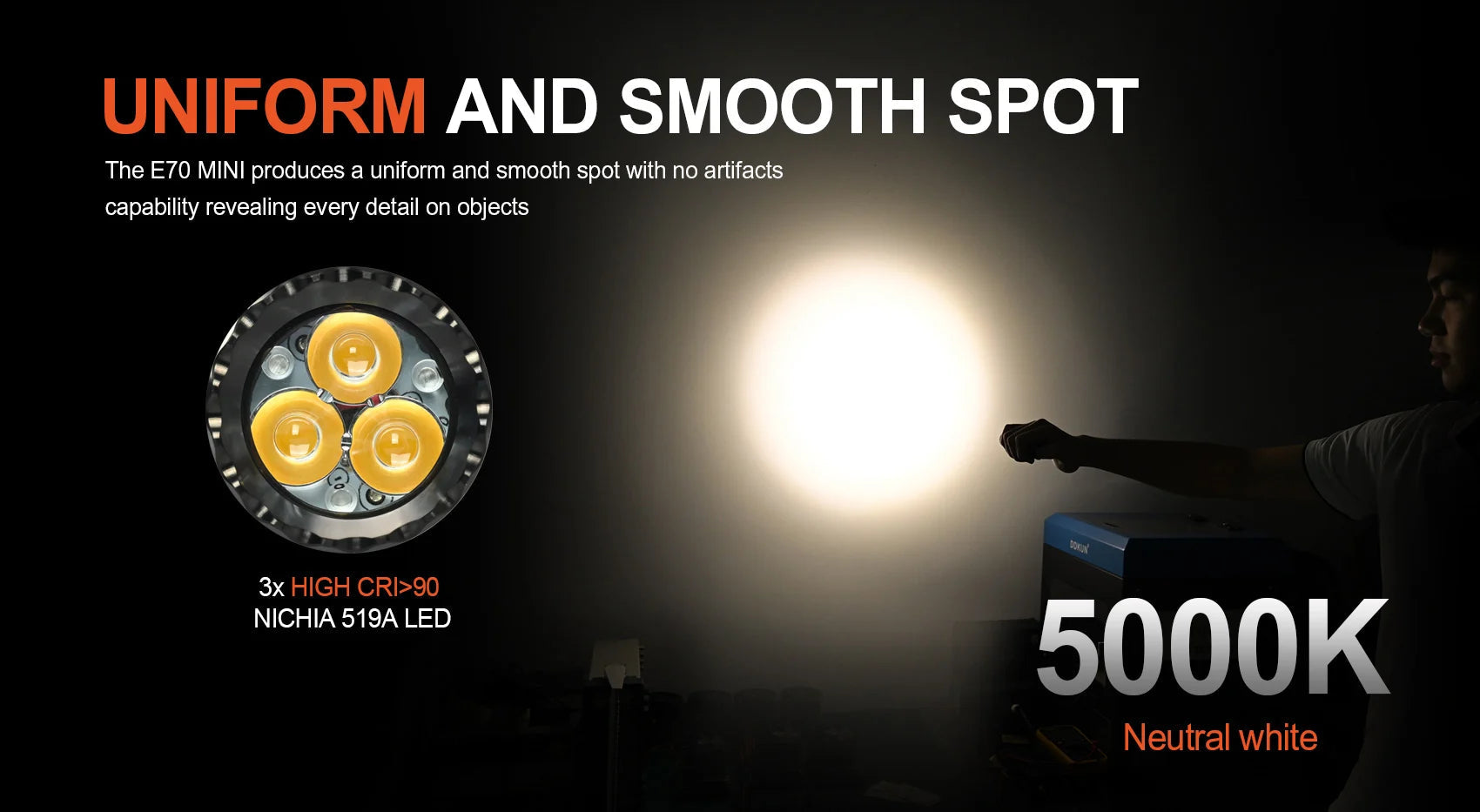 Acebeam E70 Mini EDC Flashlight Flashlight Acebeam