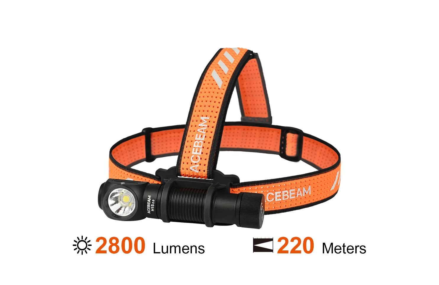 Acebeam H15 2.0 Outdoor Rechargeable Headlamp - 2800 Lumens Acebeam