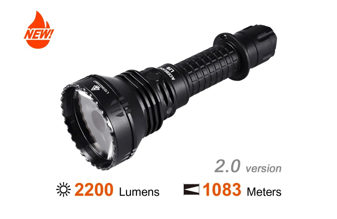 Acebeam L19 2.0 Long range tactical Flashlight Flashlight Acebeam