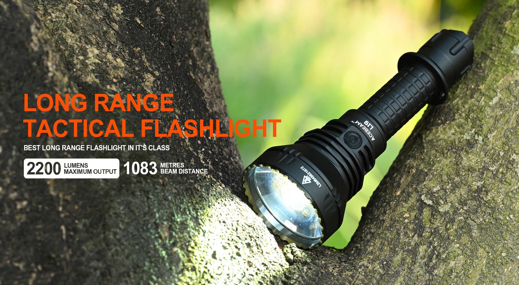 Acebeam L19 2.0 Long range tactical Flashlight Flashlight Acebeam