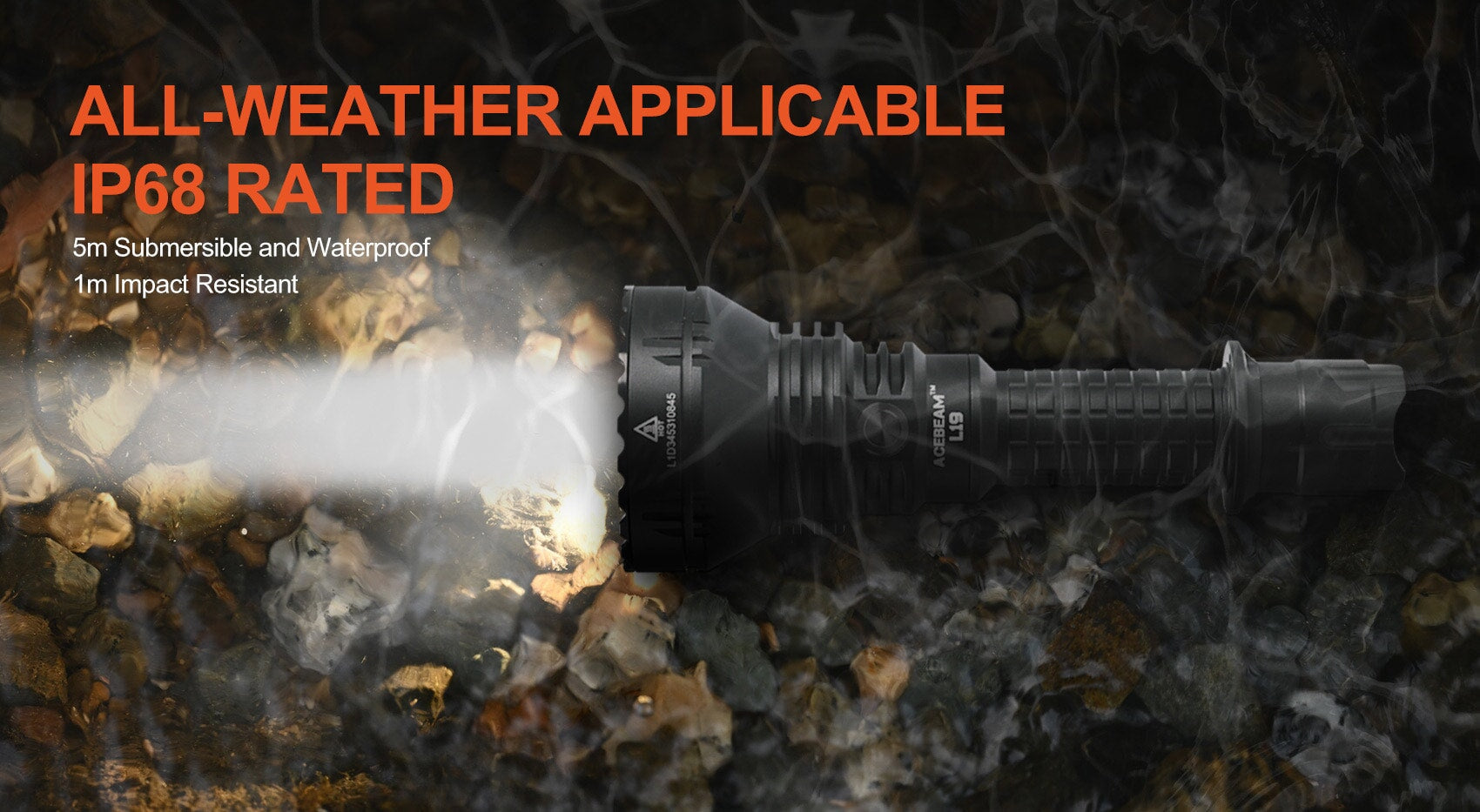 Acebeam L19 2.0 Long range tactical Flashlight Flashlight Acebeam