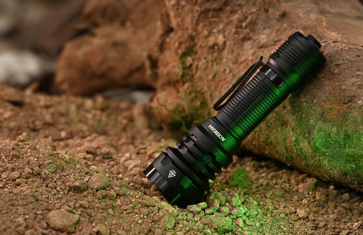 Acebeam P17 rechargeable tactical LED flashlight with 4900 lumens brightness for military, duty, and outdoor professional use