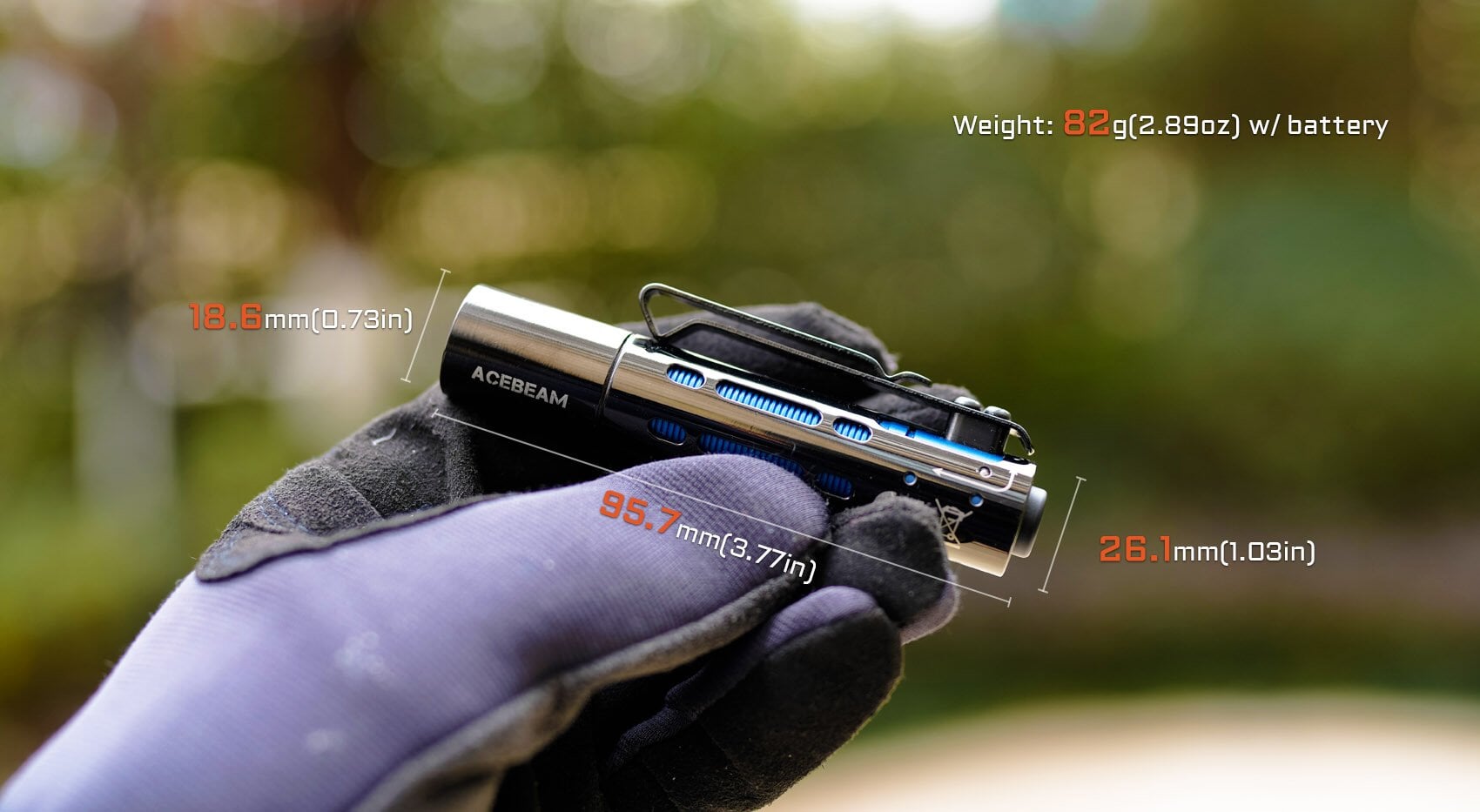 Acebeam Rider RX EDC Flashlight - Options Flashlight Acebeam