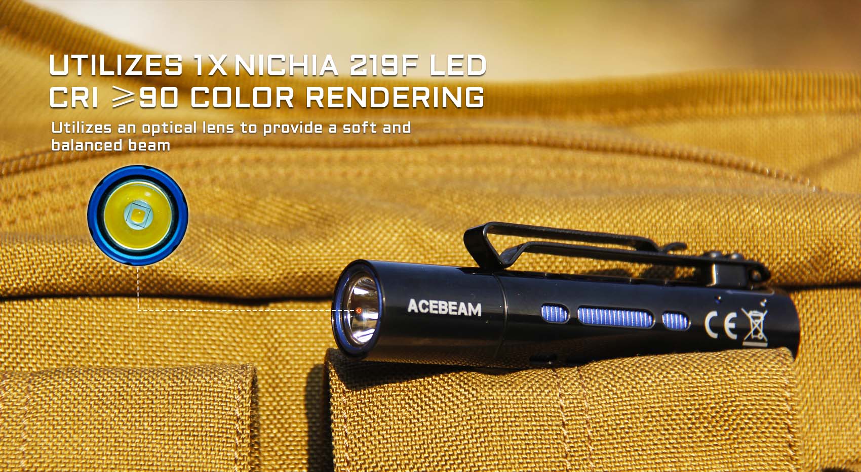 Acebeam Rider RX EDC Flashlight - Options Flashlight Acebeam