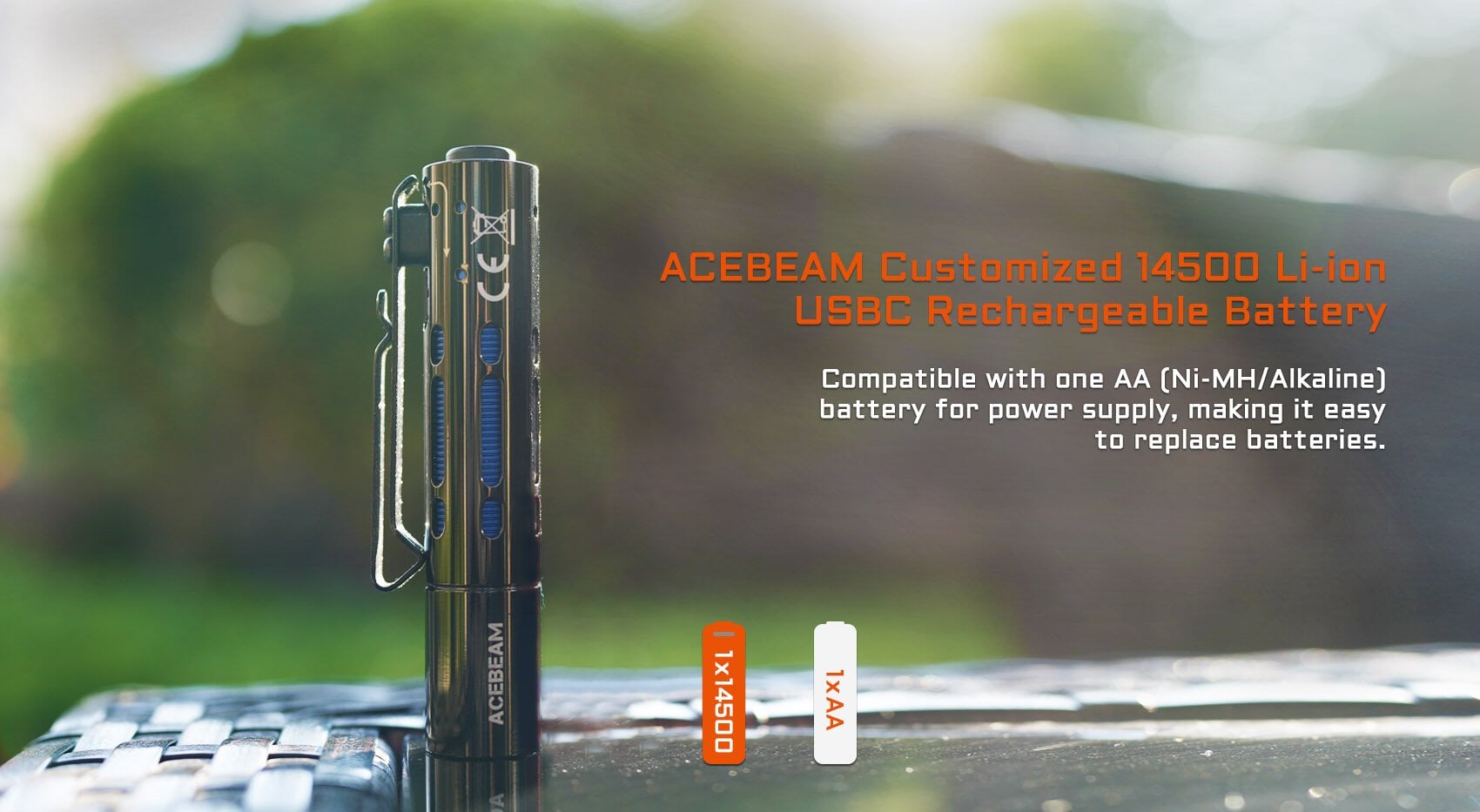 Acebeam Rider RX EDC Flashlight - Options Flashlight Acebeam