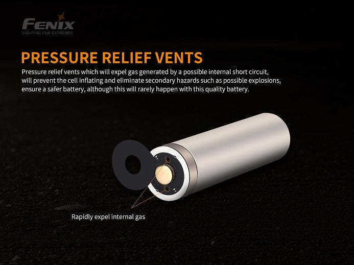 Fenix ARB-L21-4000P 21700 high-draw rechargeable 4000mAh Li-ion battery for powerful LED flashlights and high-performance devices
