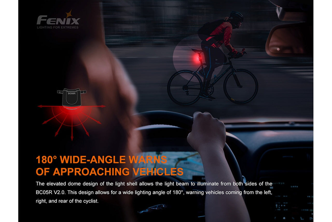 Fenix BC05R V2.0 Rechargeable Bicycle Tail Light Bike light Fenix