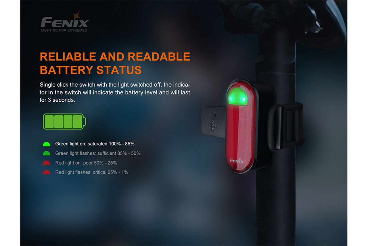 Fenix BC05R V2.0 Rechargeable Bicycle Tail Light Bike light Fenix
