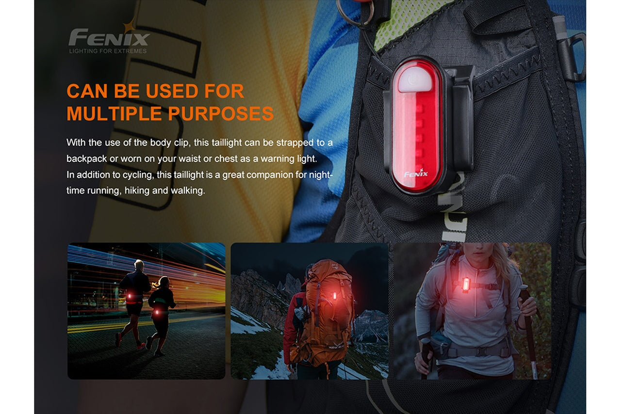 Fenix BC05R V2.0 Rechargeable Bicycle Tail Light Bike light Fenix