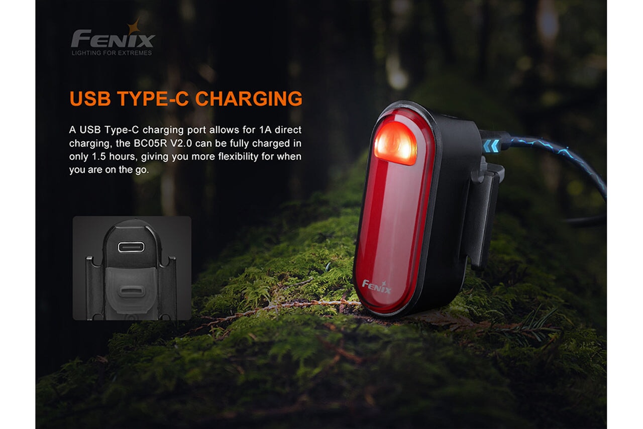 Fenix BC05R V2.0 Rechargeable Bicycle Tail Light Bike light Fenix