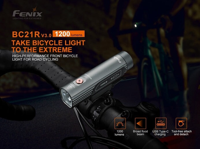 Fenix BC21R V3.0 High-Performance Bicycle Light Bike light Fenix