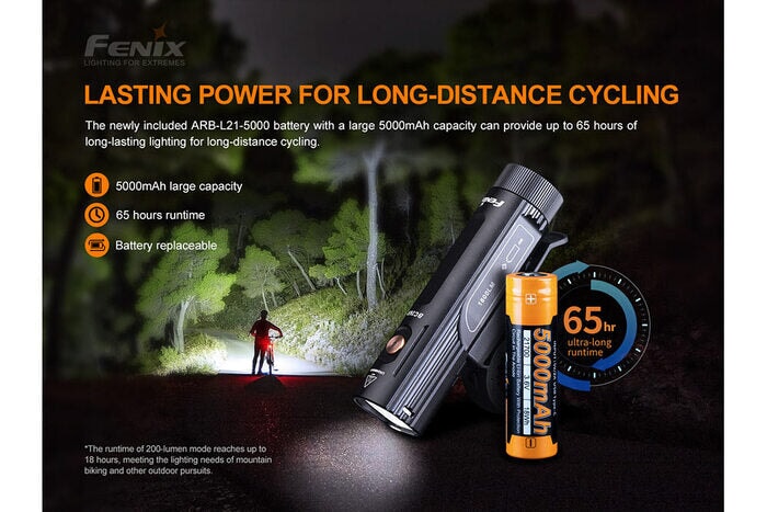 Fenix BC26R 1600 Lumens Rechargeable Bike Light