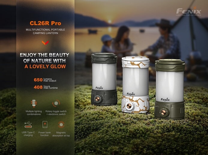 FENIX CL26R PRO MULTIFUNCTIONAL PORTABLE CAMPING LANTERN Fenix