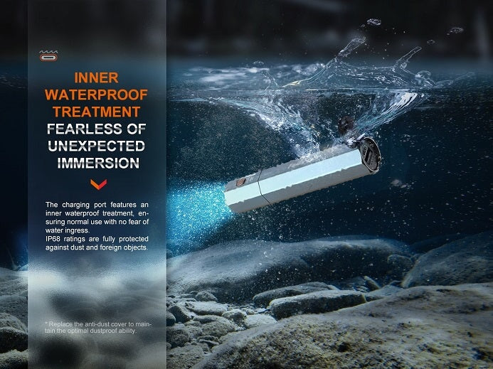 Fenix E-CP Powerbank Flashlight - Black