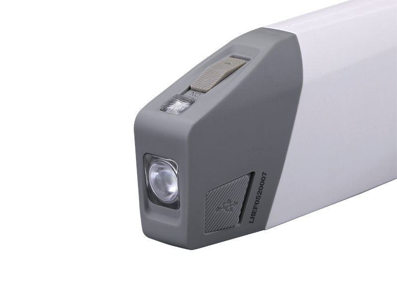 Fenix E-Star self-powered rechargeable LED emergency flashlight with 100 lumens brightness for travel, camping, and power outage use