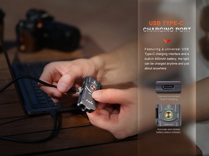 Fenix E03R V2.0 All-Metal Keychain Flashlight Fenix
