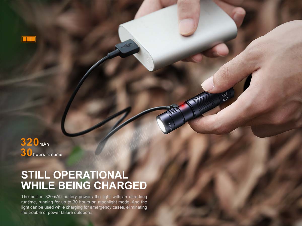 Fenix E05R Mini 400 Lumens LED Flashlight - Options Flashlight Fenix