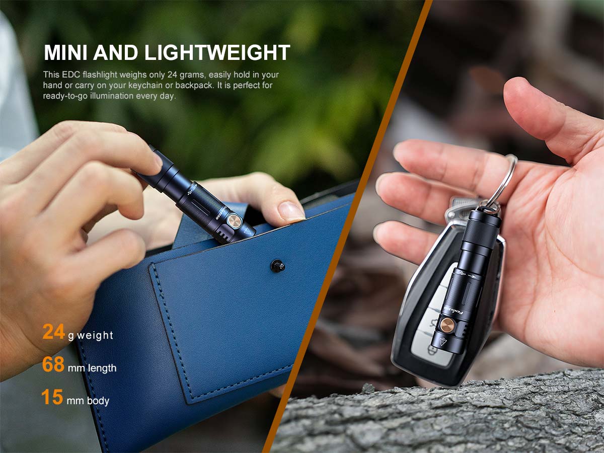 Fenix E05R Mini 400 Lumens LED Flashlight - Options Flashlight Fenix