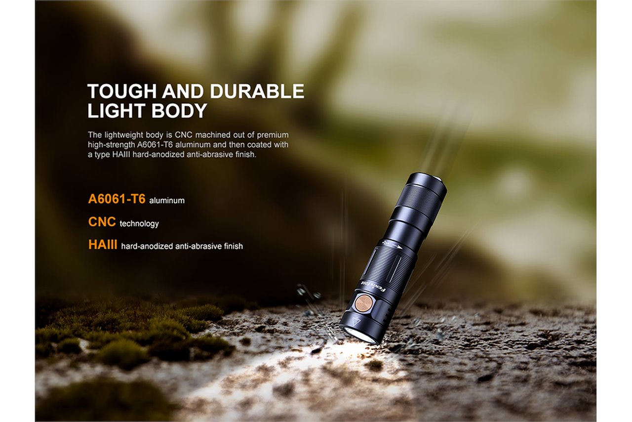 Fenix E09R 600 Lumens Rechargeable High-Output LED Flashlight Flashlight Fenix