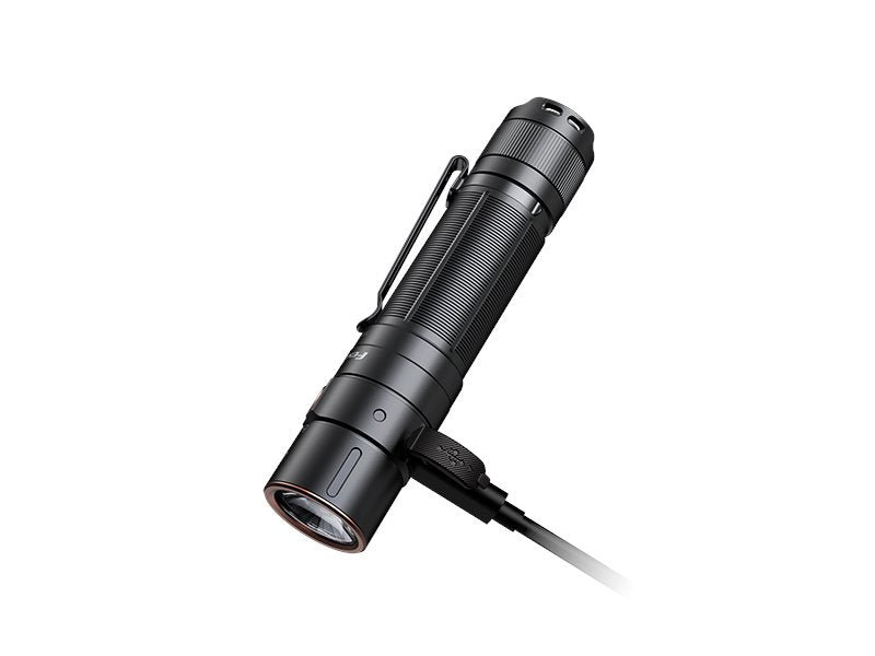 Fenix E35R rechargeable high-performance EDC flashlight with 3100 lumens brightness for outdoor, professional, and everyday lighting