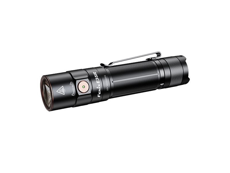 Fenix E35R rechargeable high-performance EDC flashlight with 3100 lumens brightness for outdoor, professional, and everyday lighting