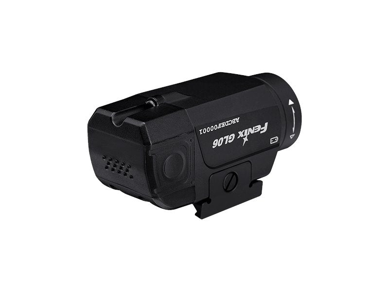 Fenix GL06-365 compact pistol-mounted tactical LED light with 600 lumens brightness for defense, law enforcement, and duty applications
