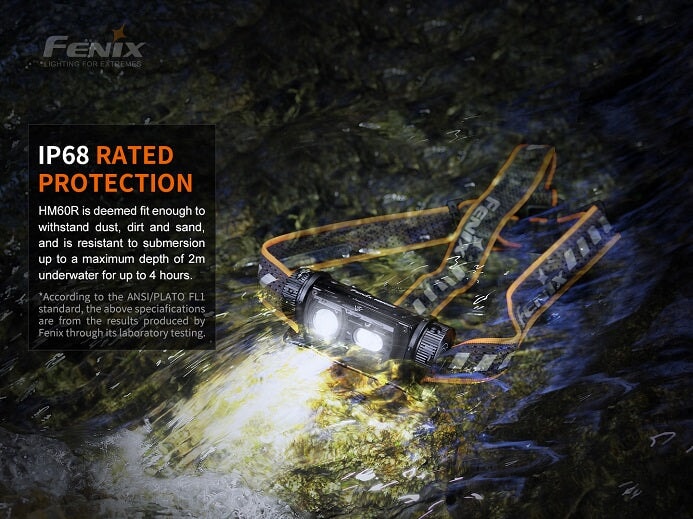 Fenix HM60R Triple light source - 1200 Lumens Headlamp Fenix