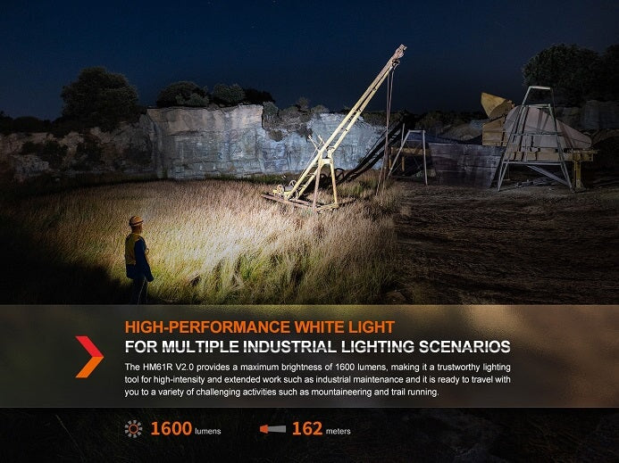 Fenix HM61R V2.0 Multifunctional Rechargeable Headlamp Fenix